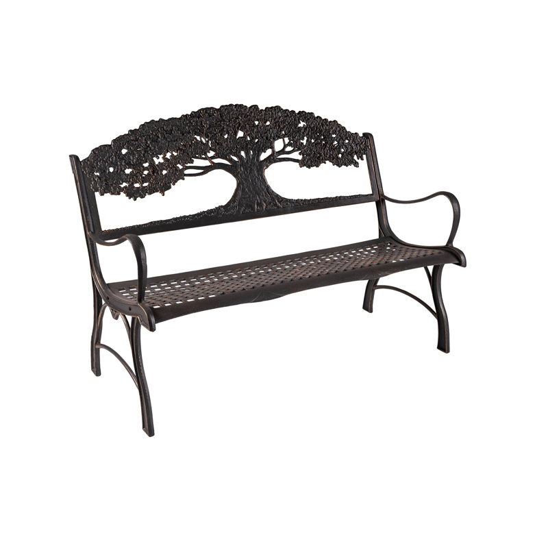 Canora Grey Middlebrooks Tree Cast Iron Park Bench Wayfair